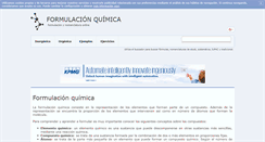 Desktop Screenshot of formulacionquimica.com