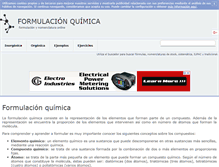 Tablet Screenshot of formulacionquimica.com